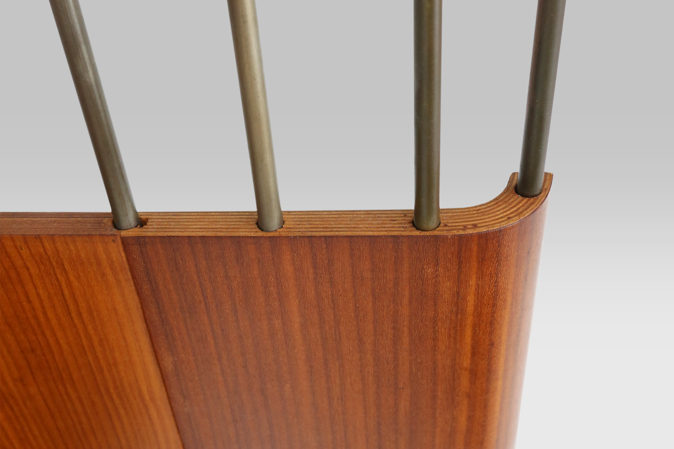 Mid-century coatrack by De Coene in bent plywood, Belgium 1960thumbnail